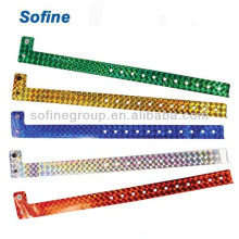 Disposable L Style PVC Id Bracelets,Glow in the dark wristbands for events